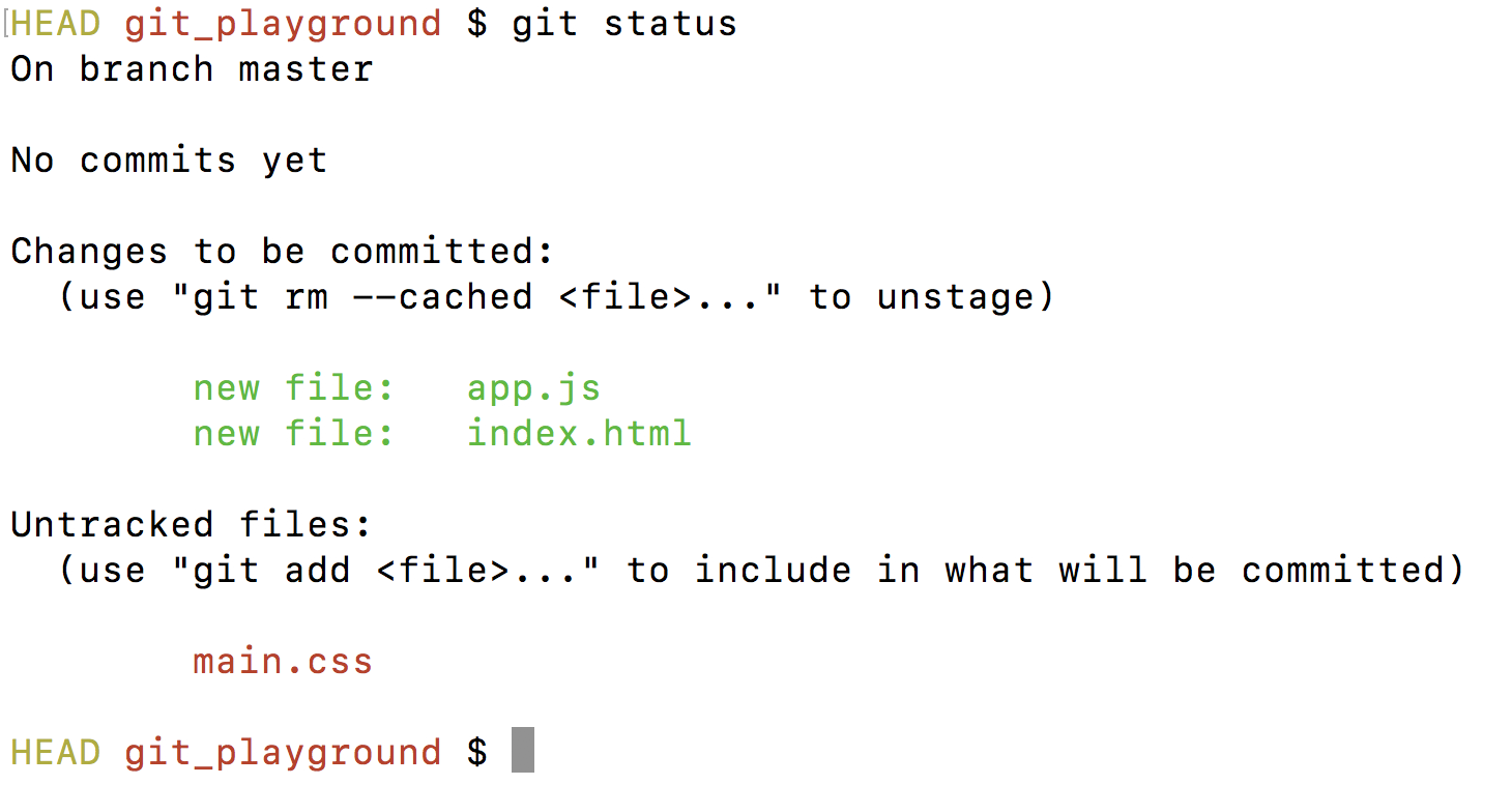 git status only tracked files
